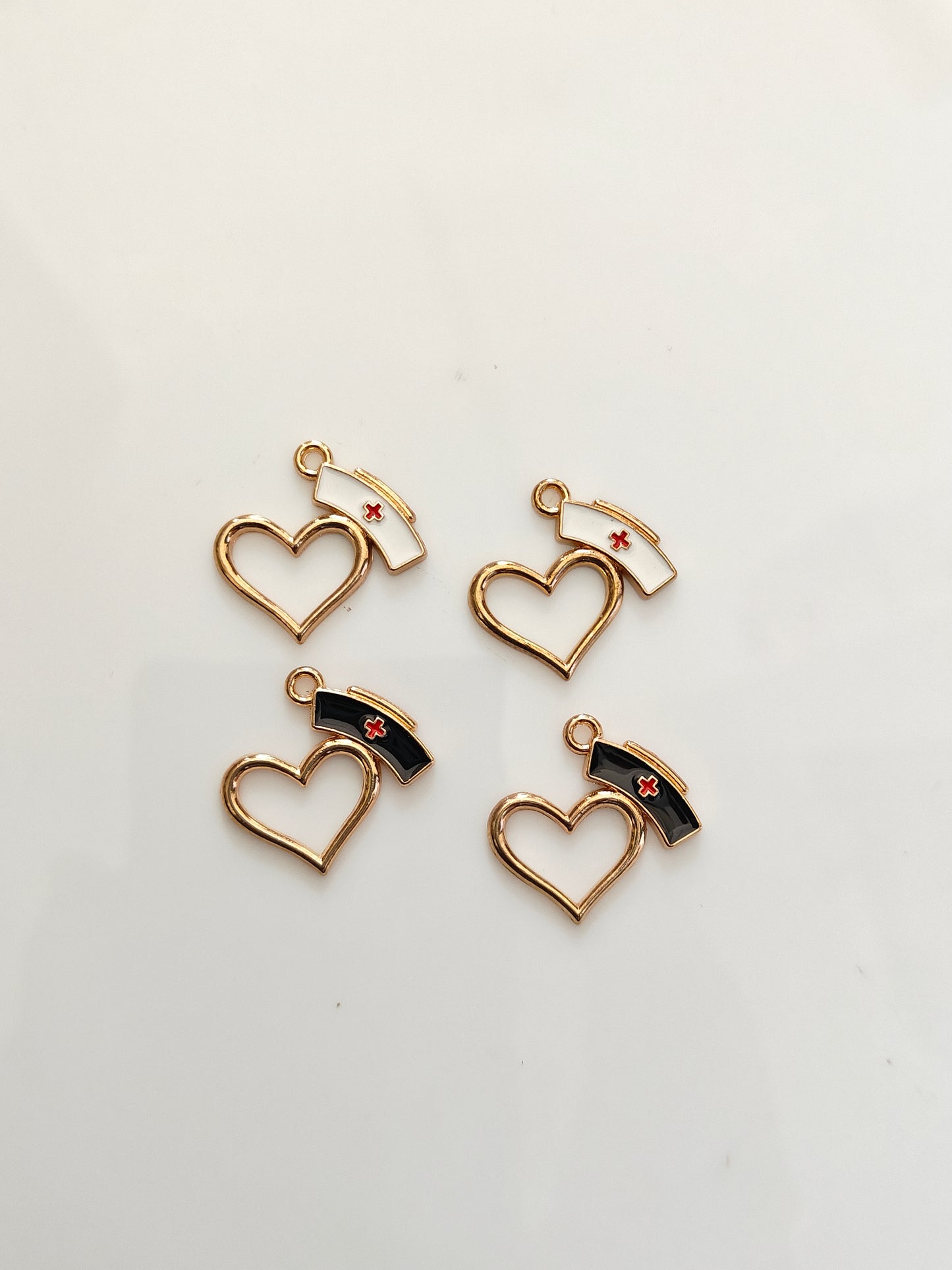 Heart Nurse Hat Charm - 1 Piece