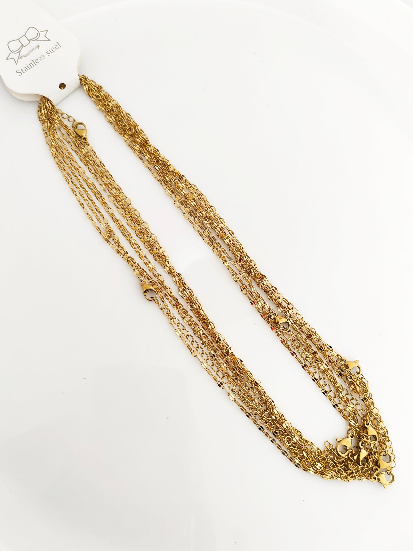 Lip Chain 18k Gold PVD Plated - 1 Piece