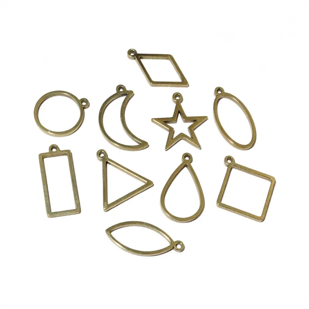Stainless Steel Open Bezel With Single Hoop - 1 Piece