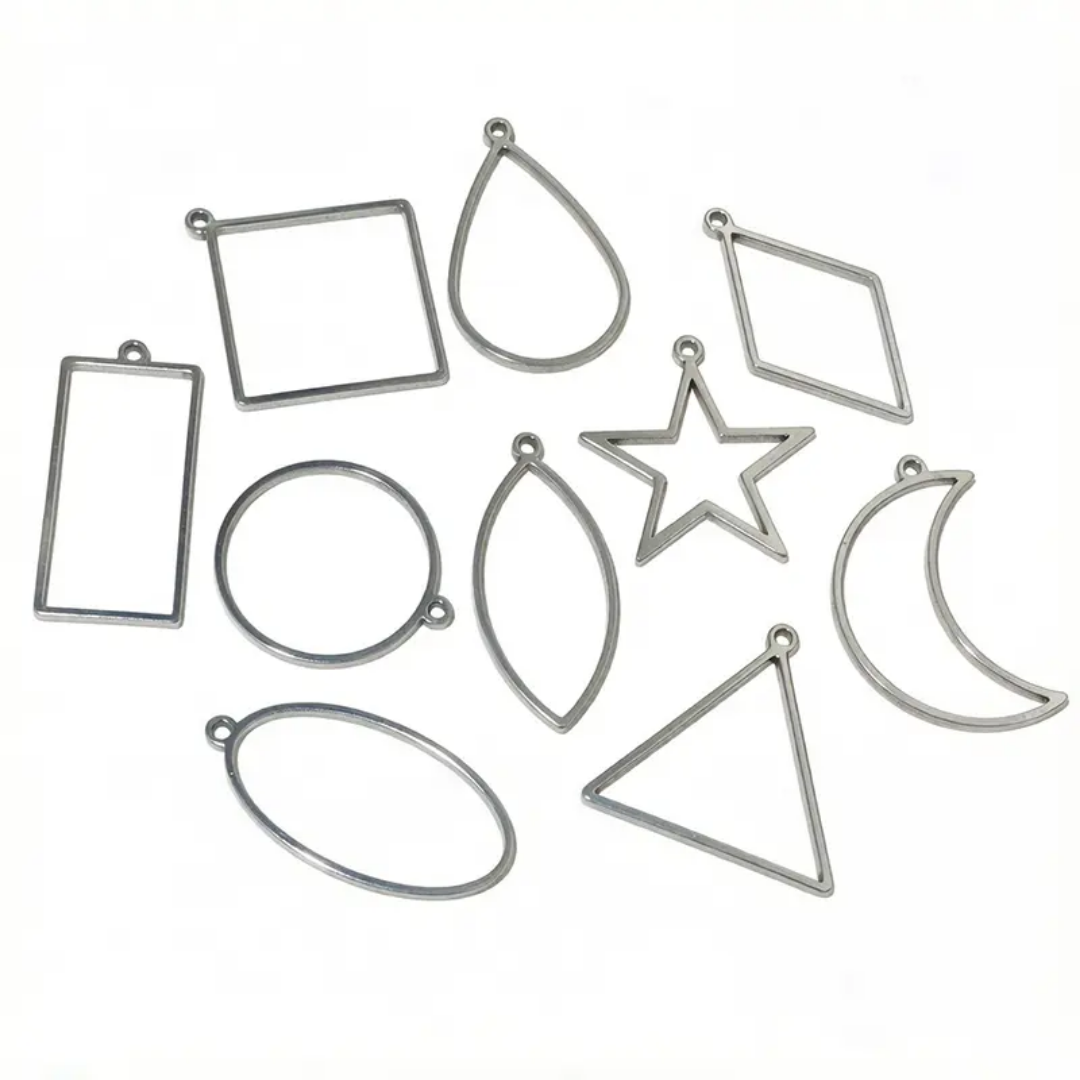 Stainless Steel Open Bezel With Single Hoop - 1 Piece