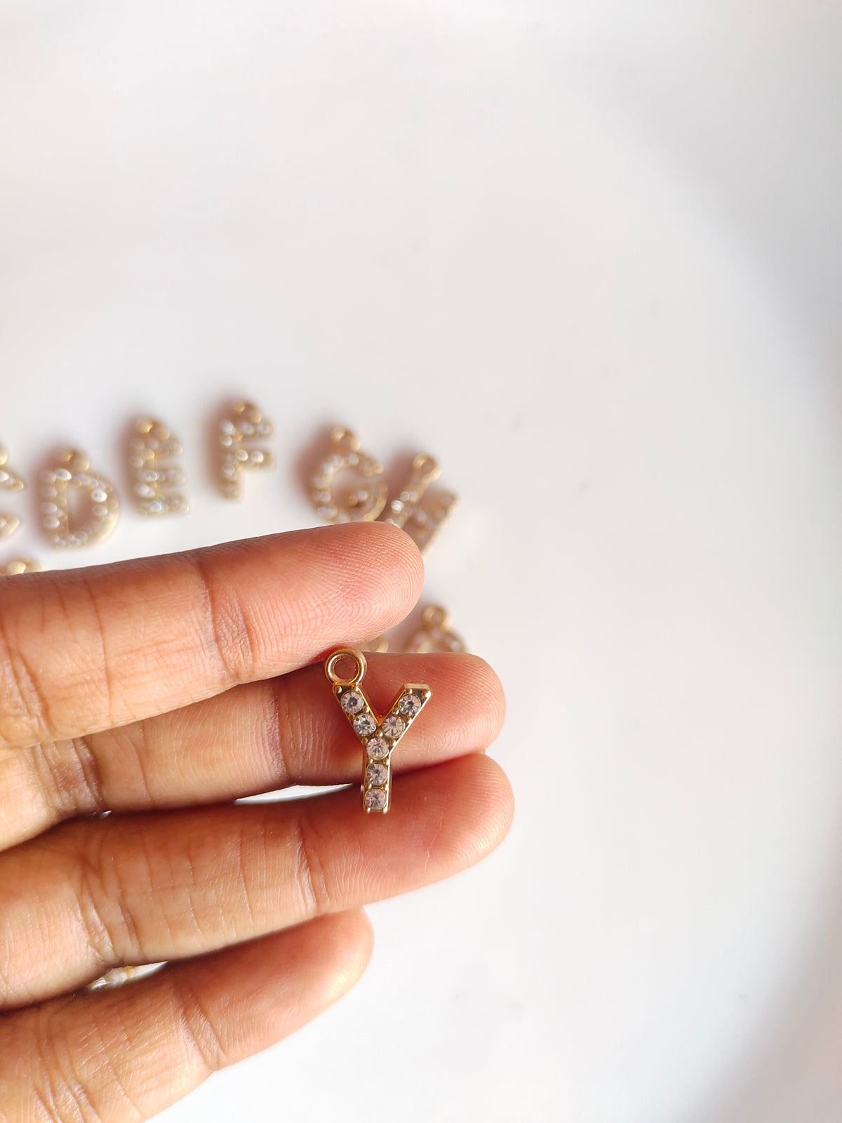 Rhiney Alphabet Charm - 1 Piece