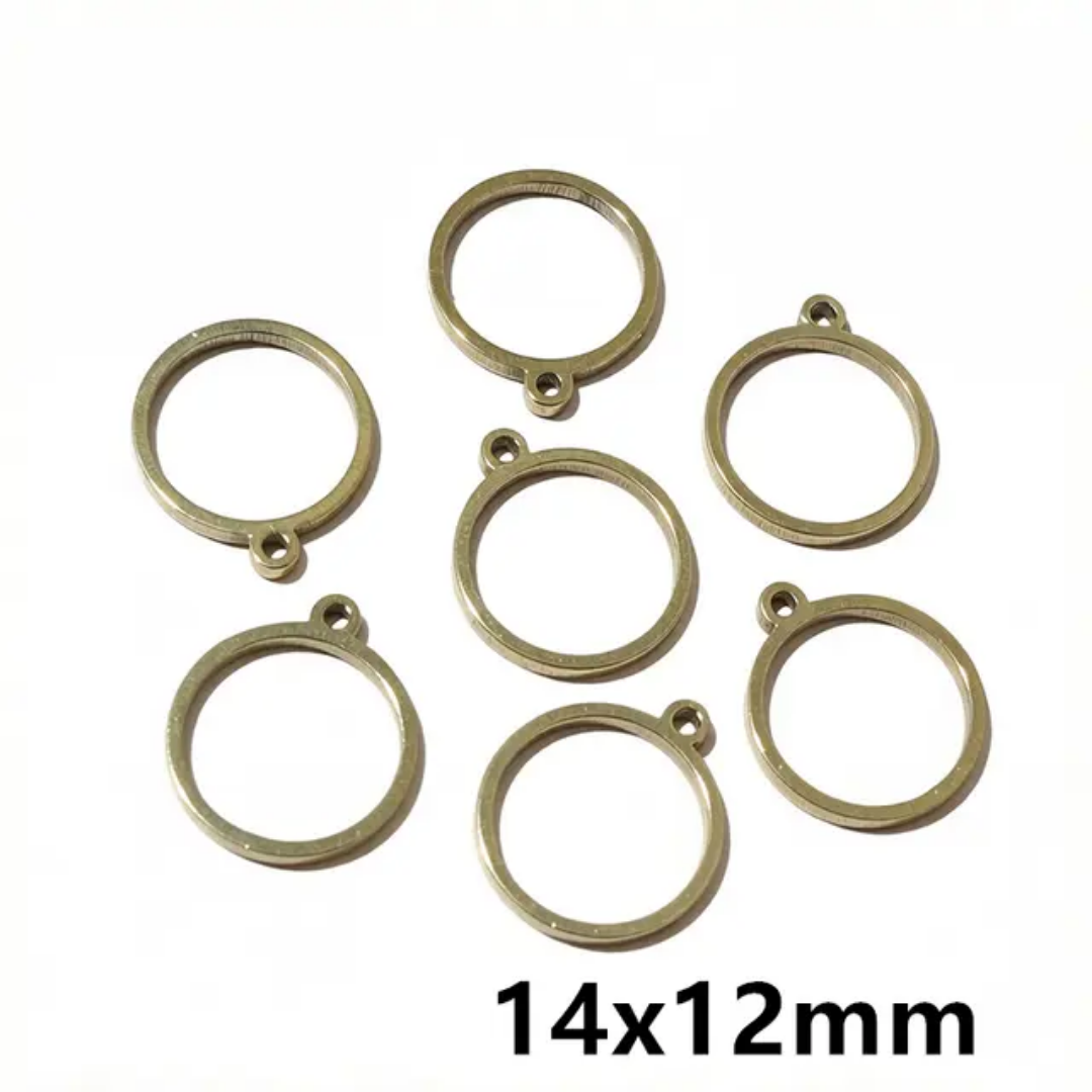 Stainless Steel Open Bezel With Single Hoop - 1 Piece