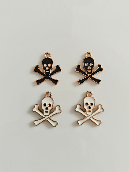 Skeleton Head Charm - 1 Piece