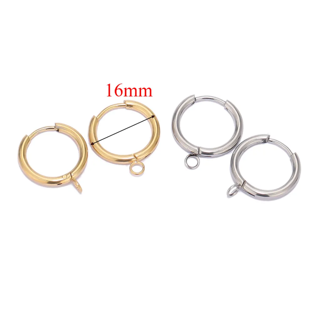 Circle Hoops With Horizontal Hoops - 1 Pair