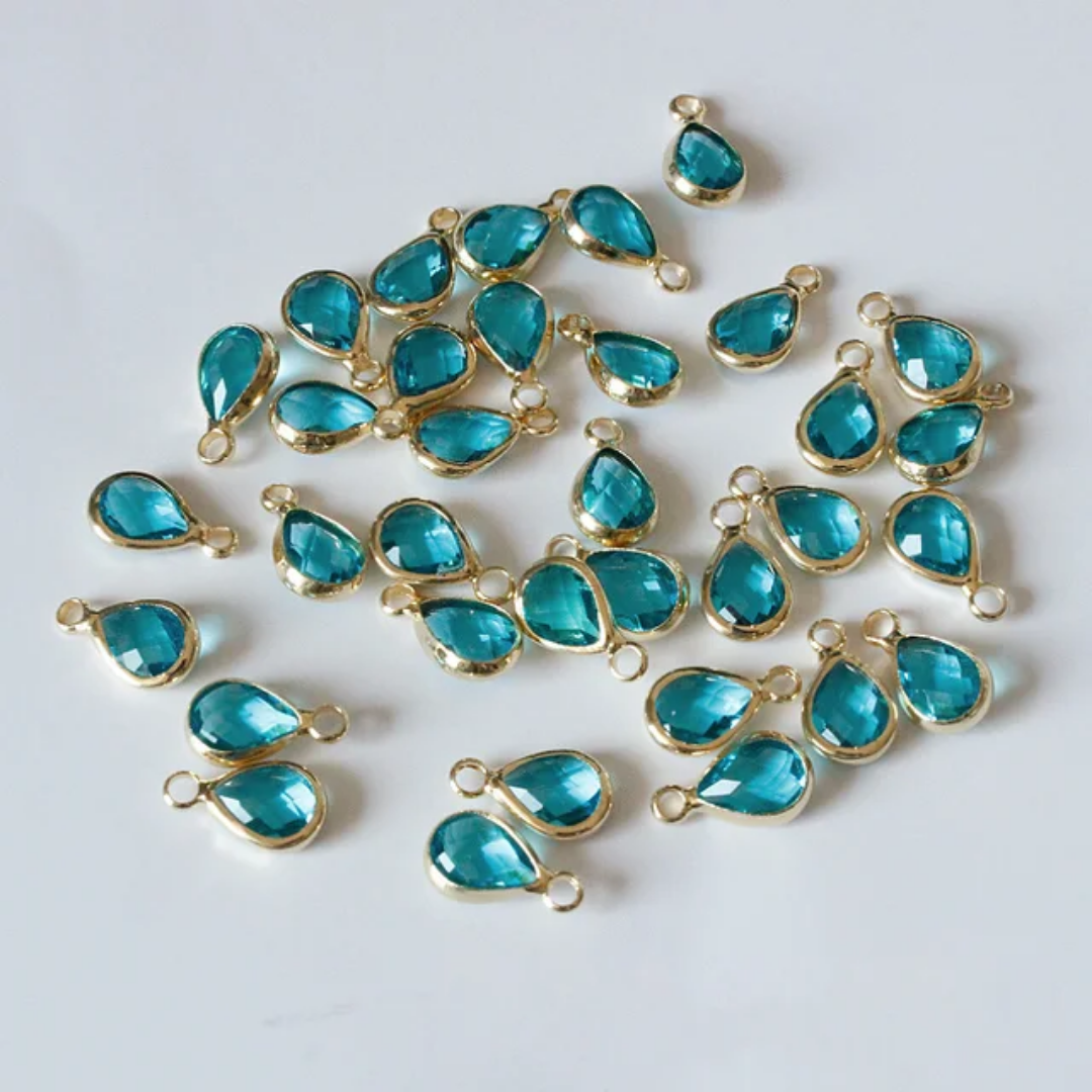 Tear Drop Charm 11*6mm 14k Gold Plated - 1 Piece