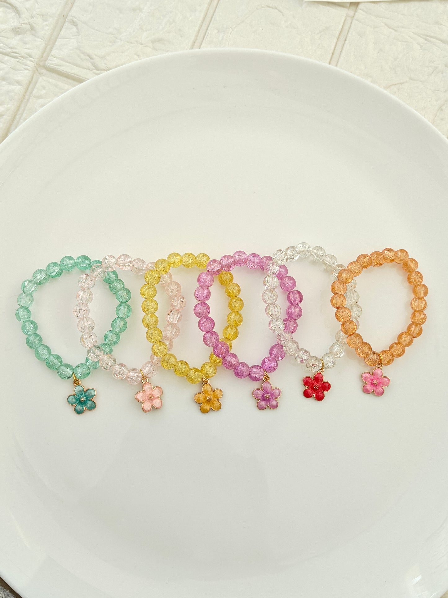 Beaded Flower Bracelet