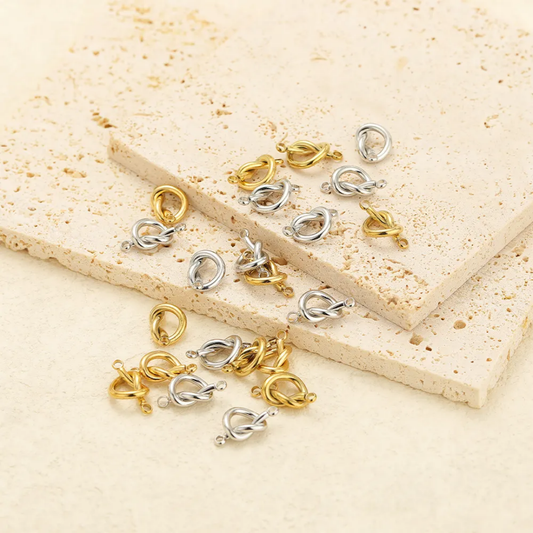 Stainless Steel Knot Connector Charm - 1 Piece