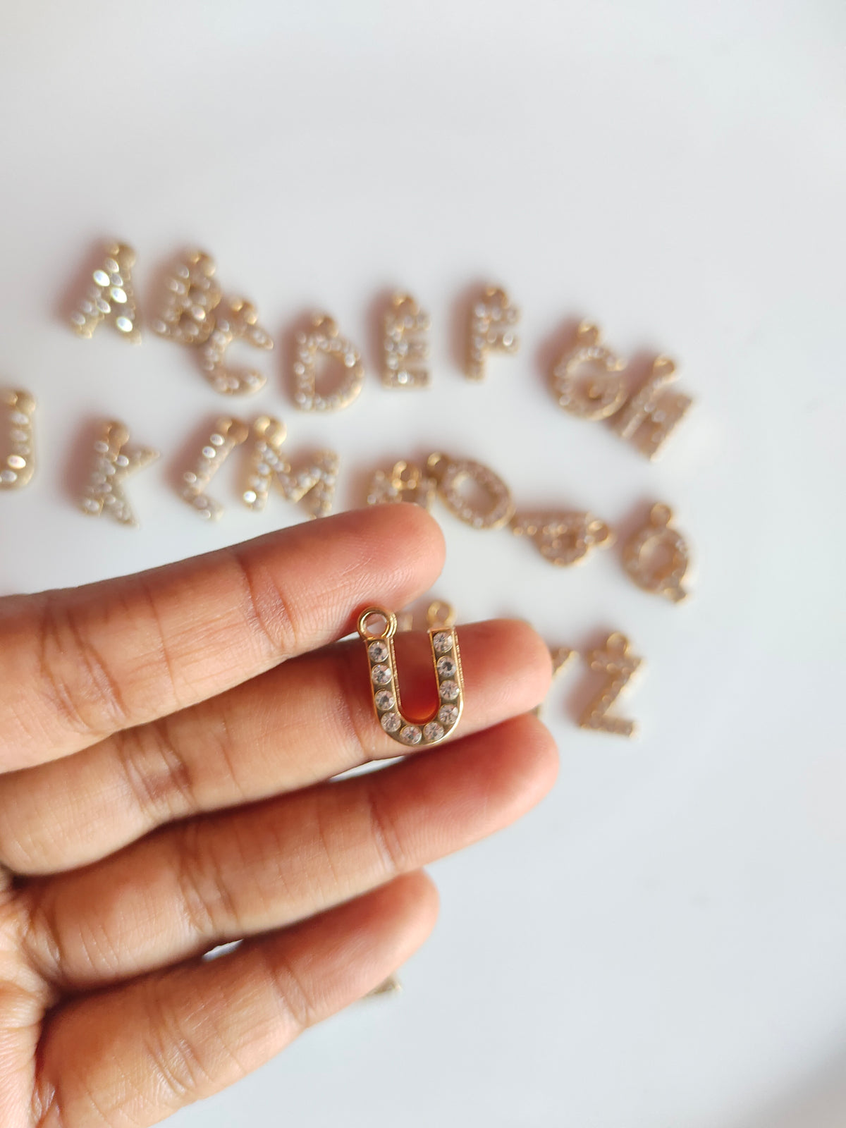 Rhiney Alphabet Charm - 1 Piece