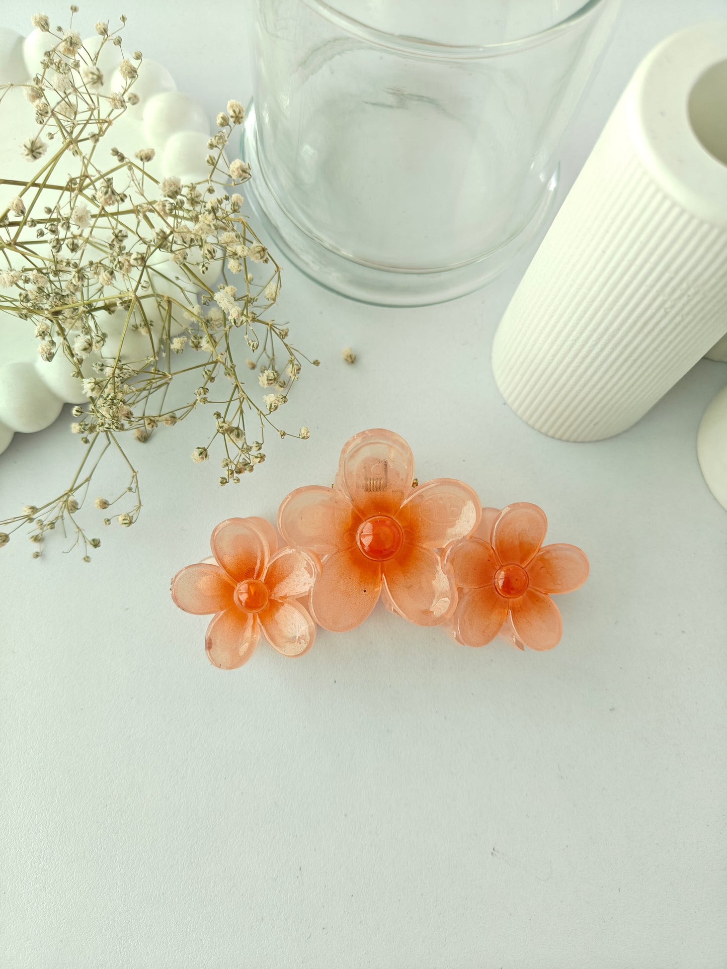 Tri-Floral Claw Clips
