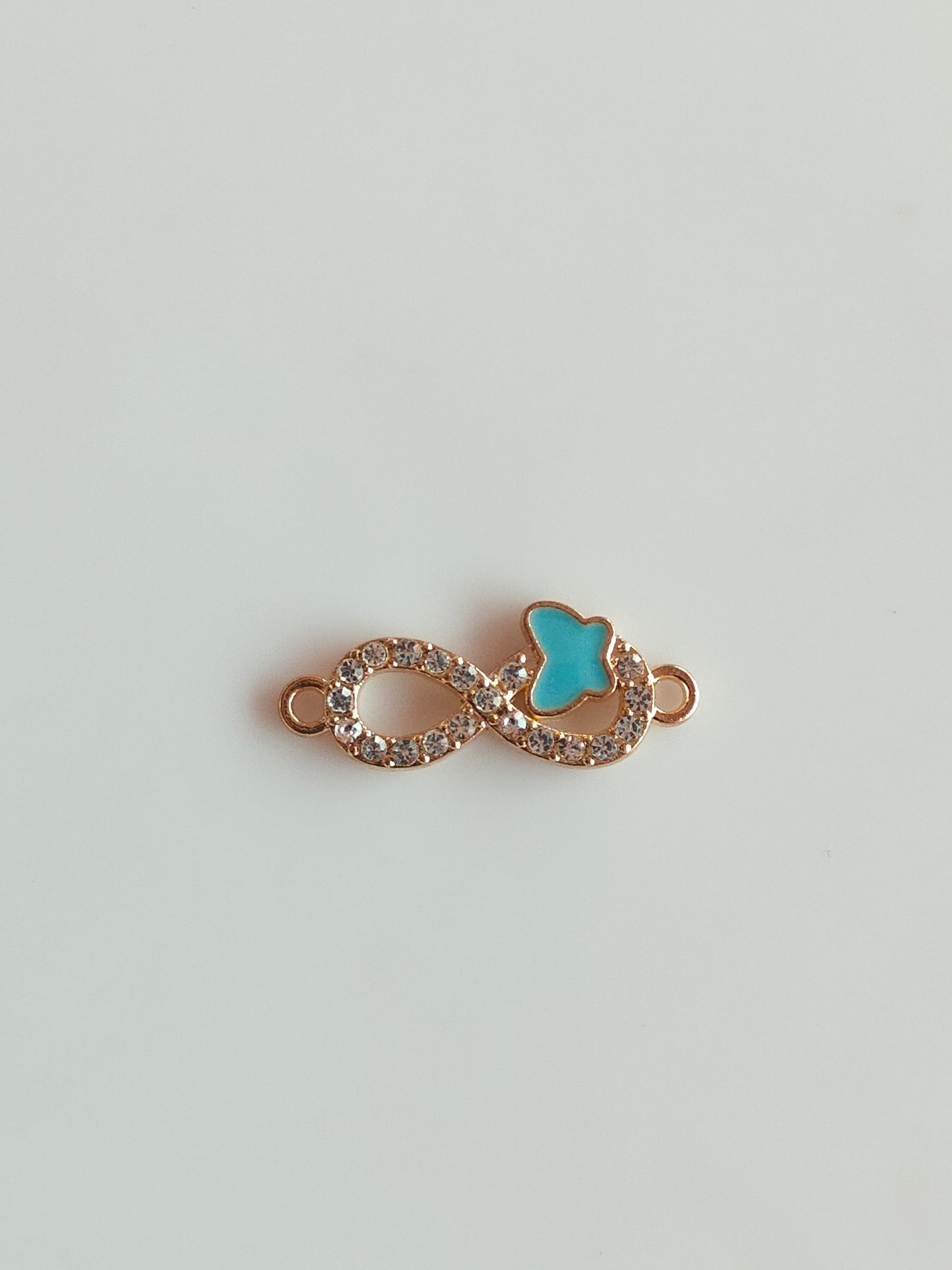 Stone Infinity Butterfly Charm