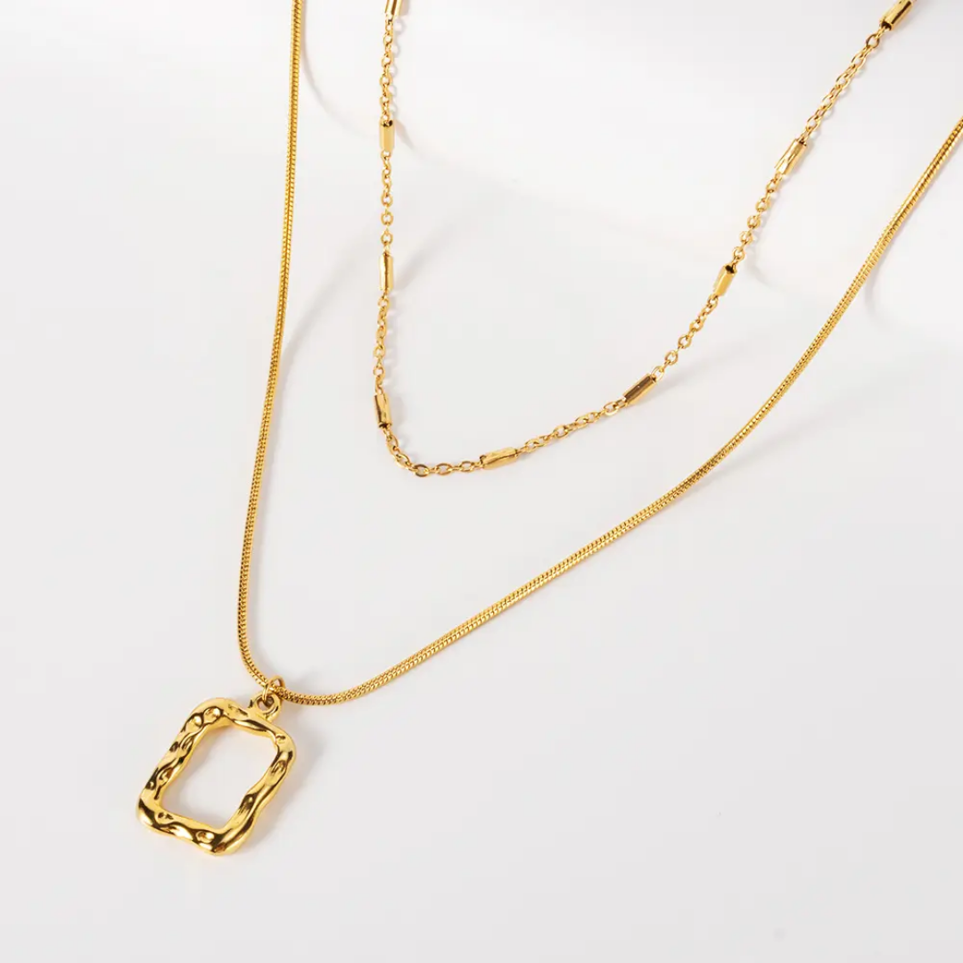 Regalia Frame Layered Necklace