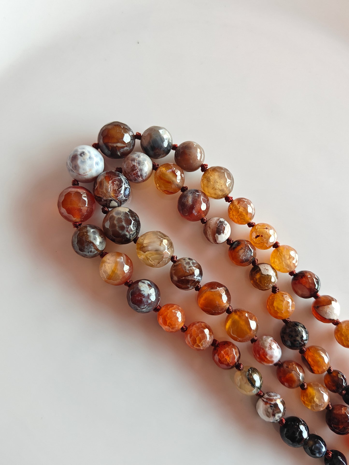 Brown Multi size Beads - 1 String