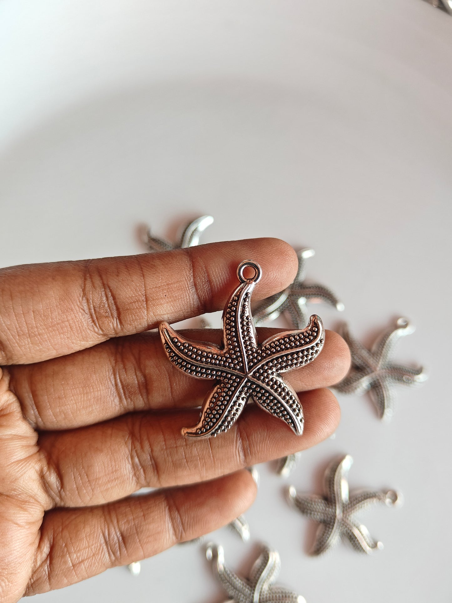 Metal Starfish Charm - 1 Piece