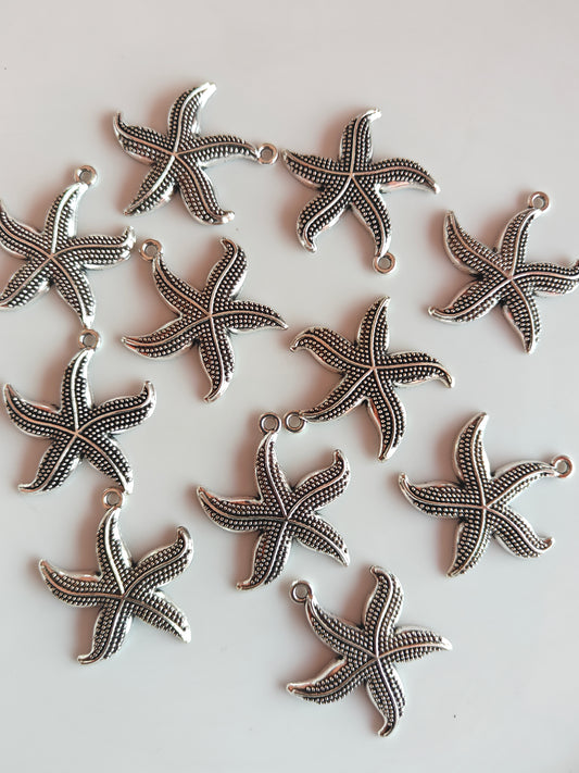 Metal Starfish Charm - 1 Piece