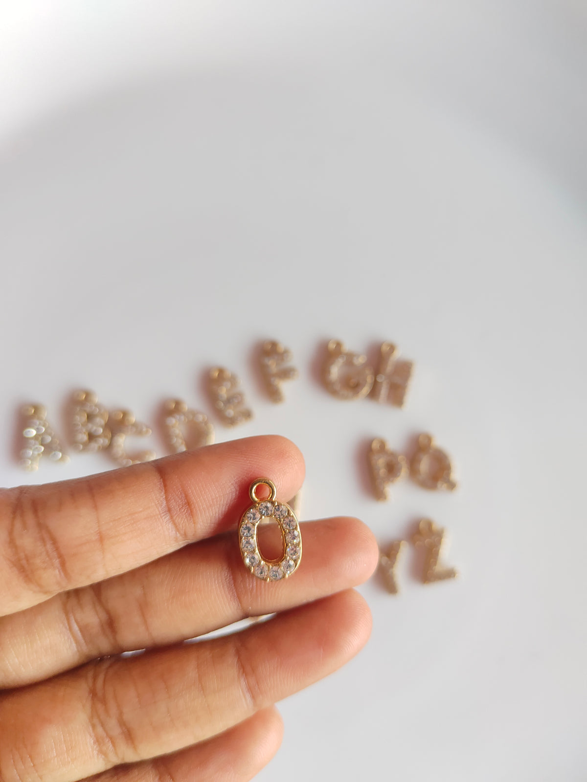 Rhiney Alphabet Charm - 1 Piece
