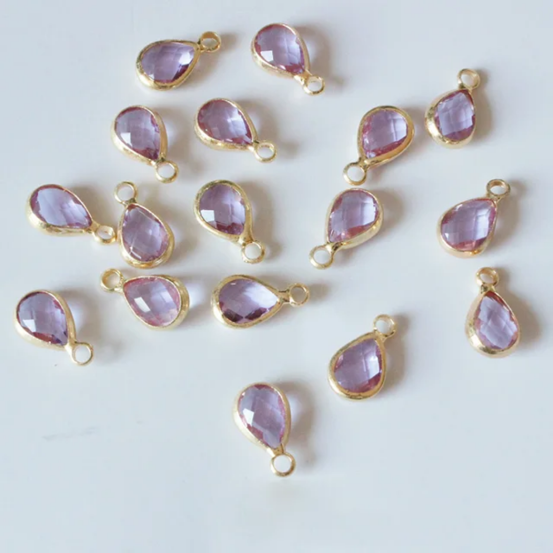 Tear Drop Charm 11*6mm 14k Gold Plated - 1 Piece