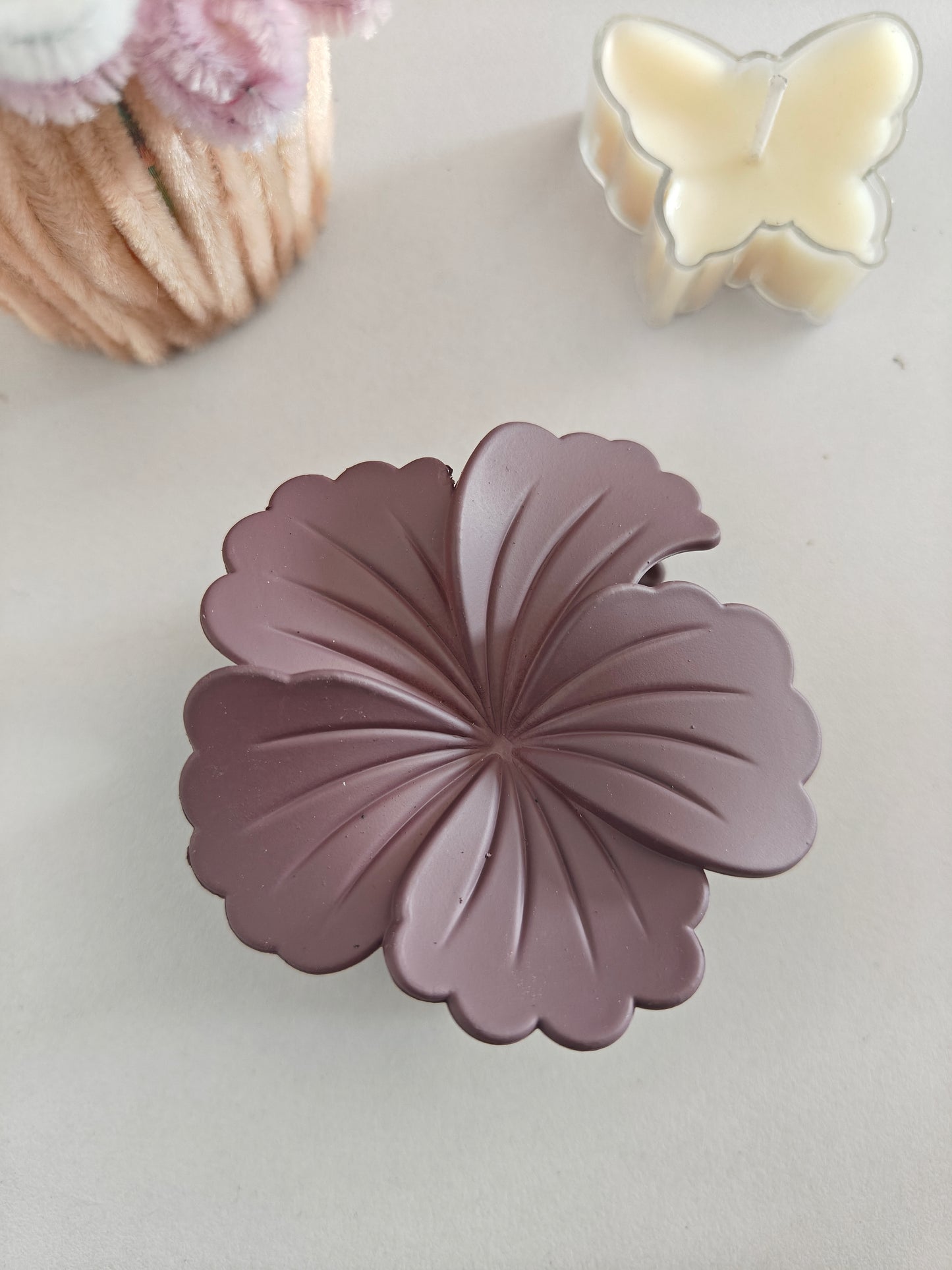 Matte Hibiscus Claw Clips - Big Size