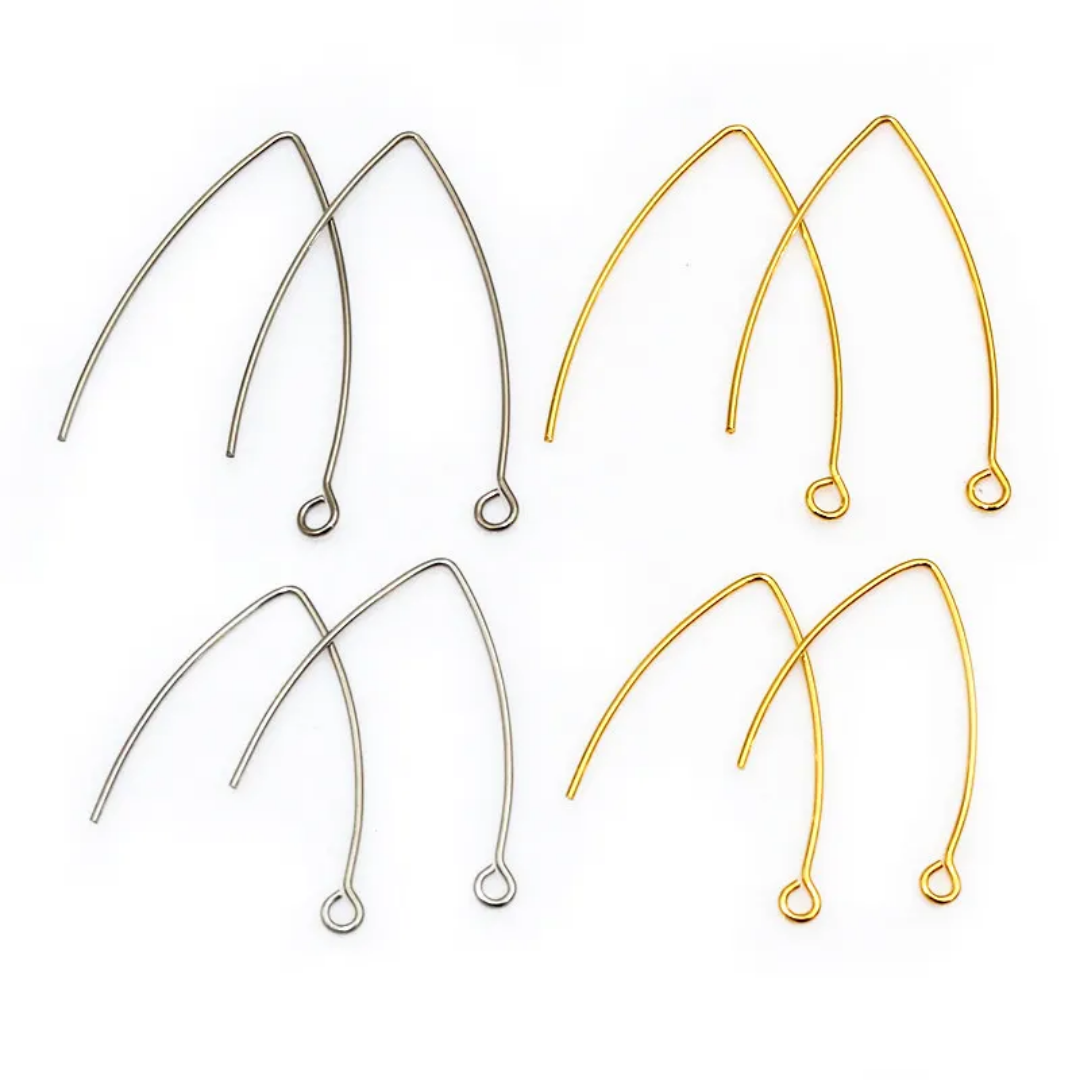 Stainless Steel French V Hooks - 1 Pair