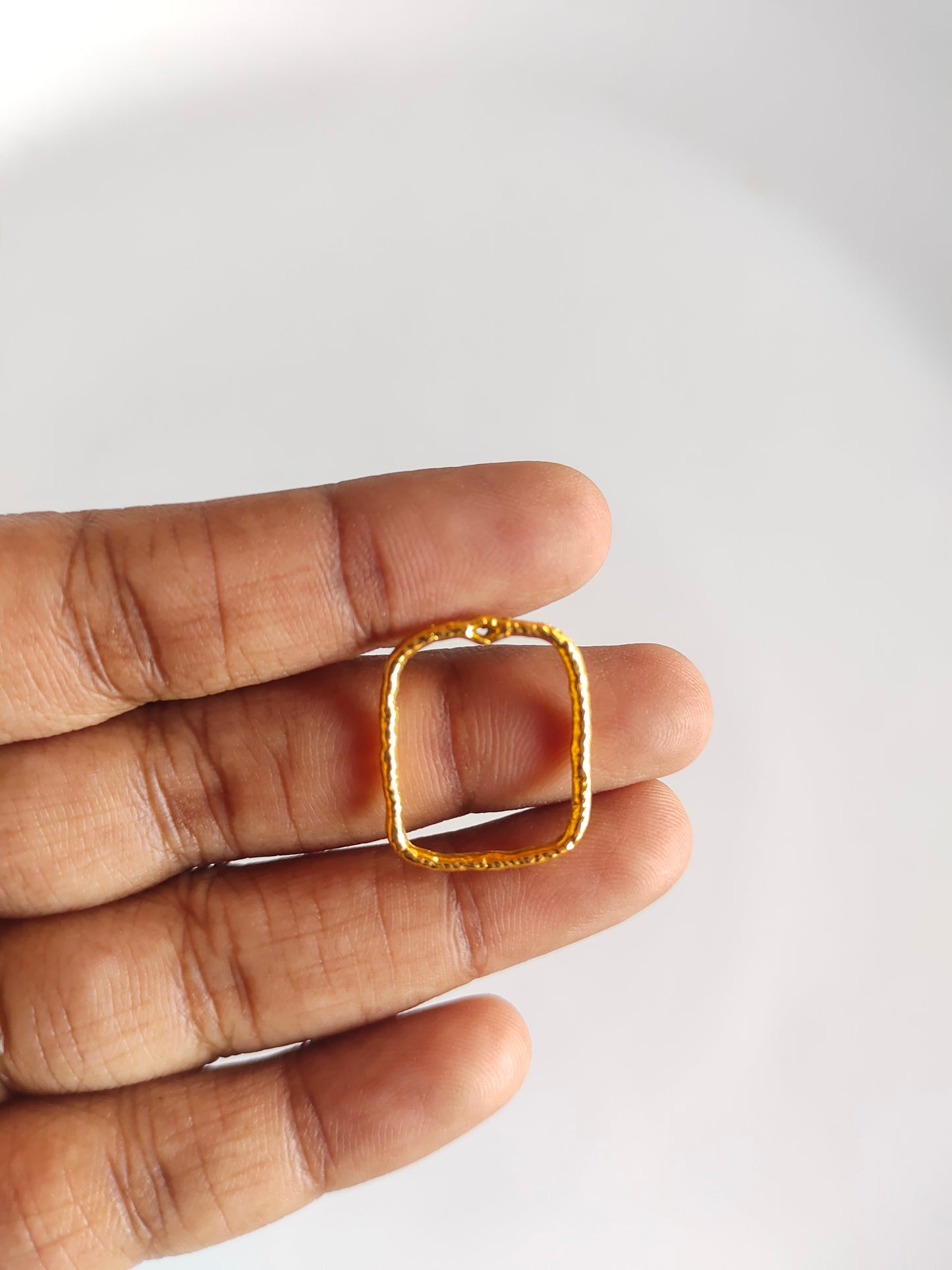 Gold Geometric Open Bezel Set - 1 Set