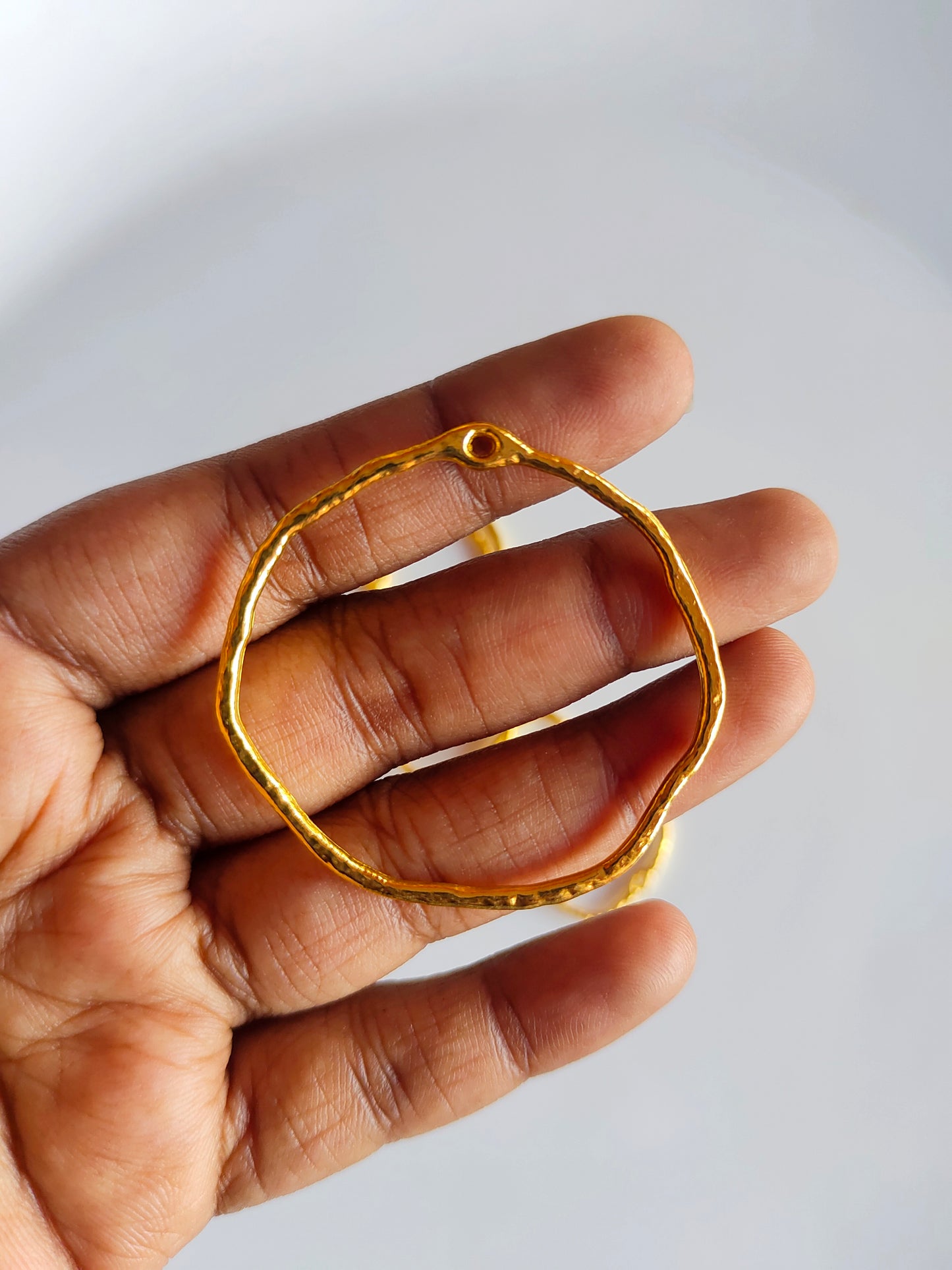 Gold Geometric Open Bezel Set - 1 Set