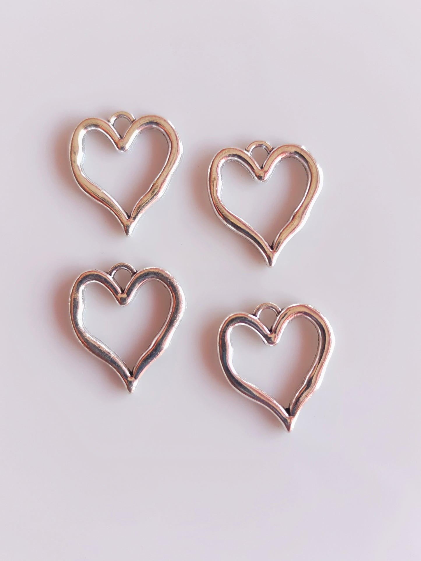 Heart Metal Charm - 1 Piece