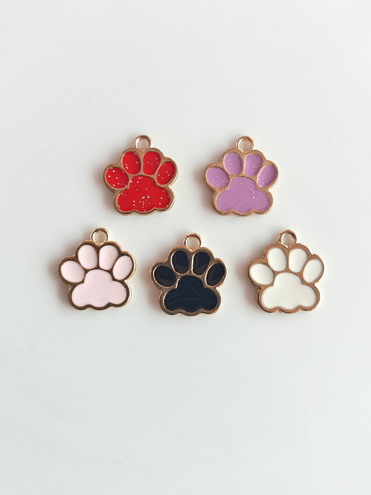 Paw Enamel Charm - 1 Pc