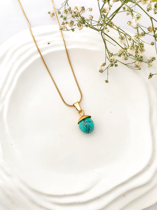 Turquoise Oval Necklace