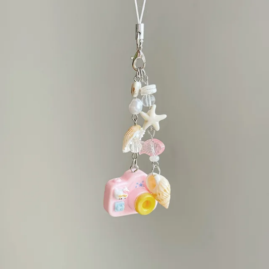 Pink Cam Ocean Phone Hanging Charm