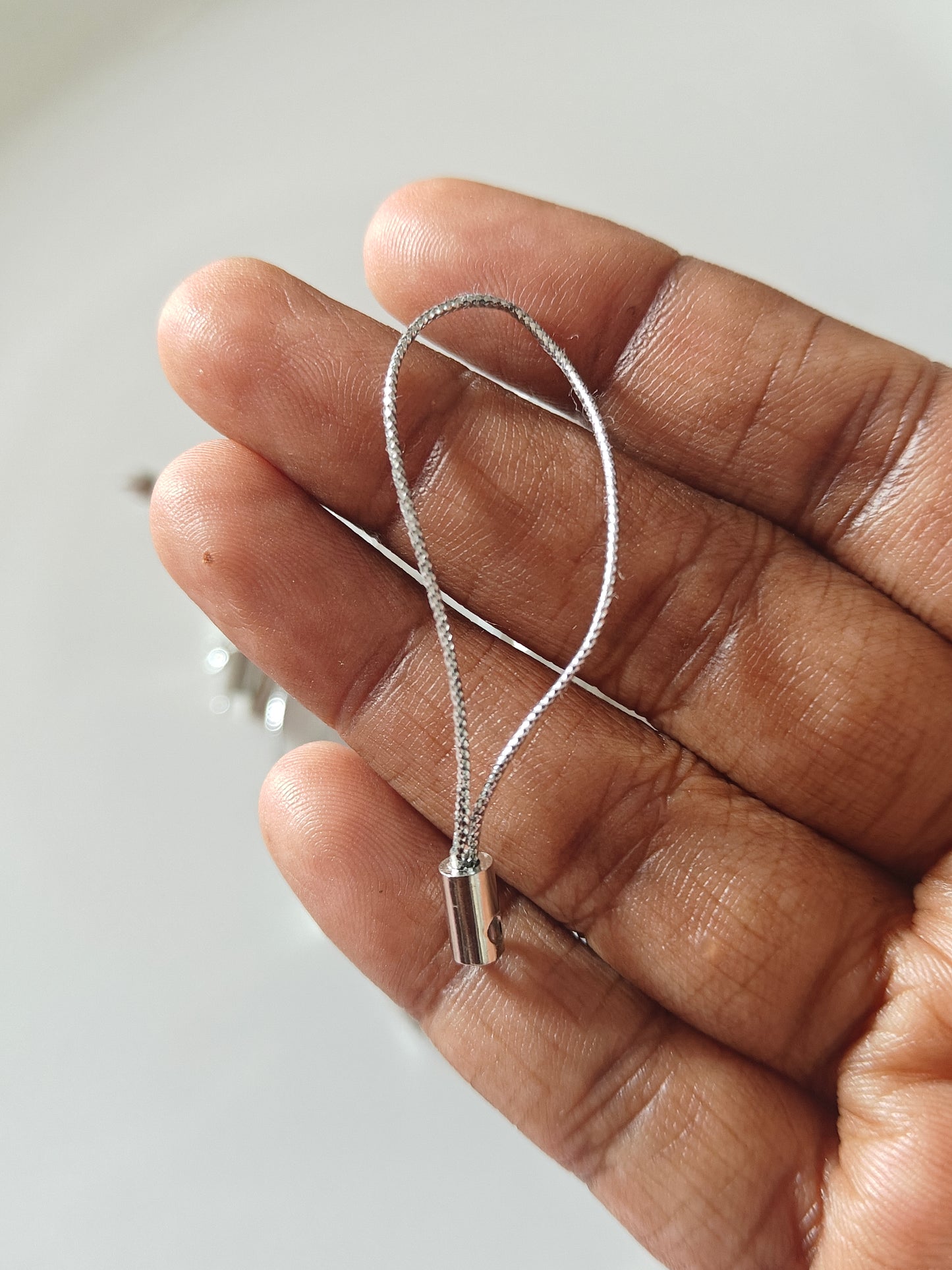 Silver Phone Cord - Pack of 10 Pieces