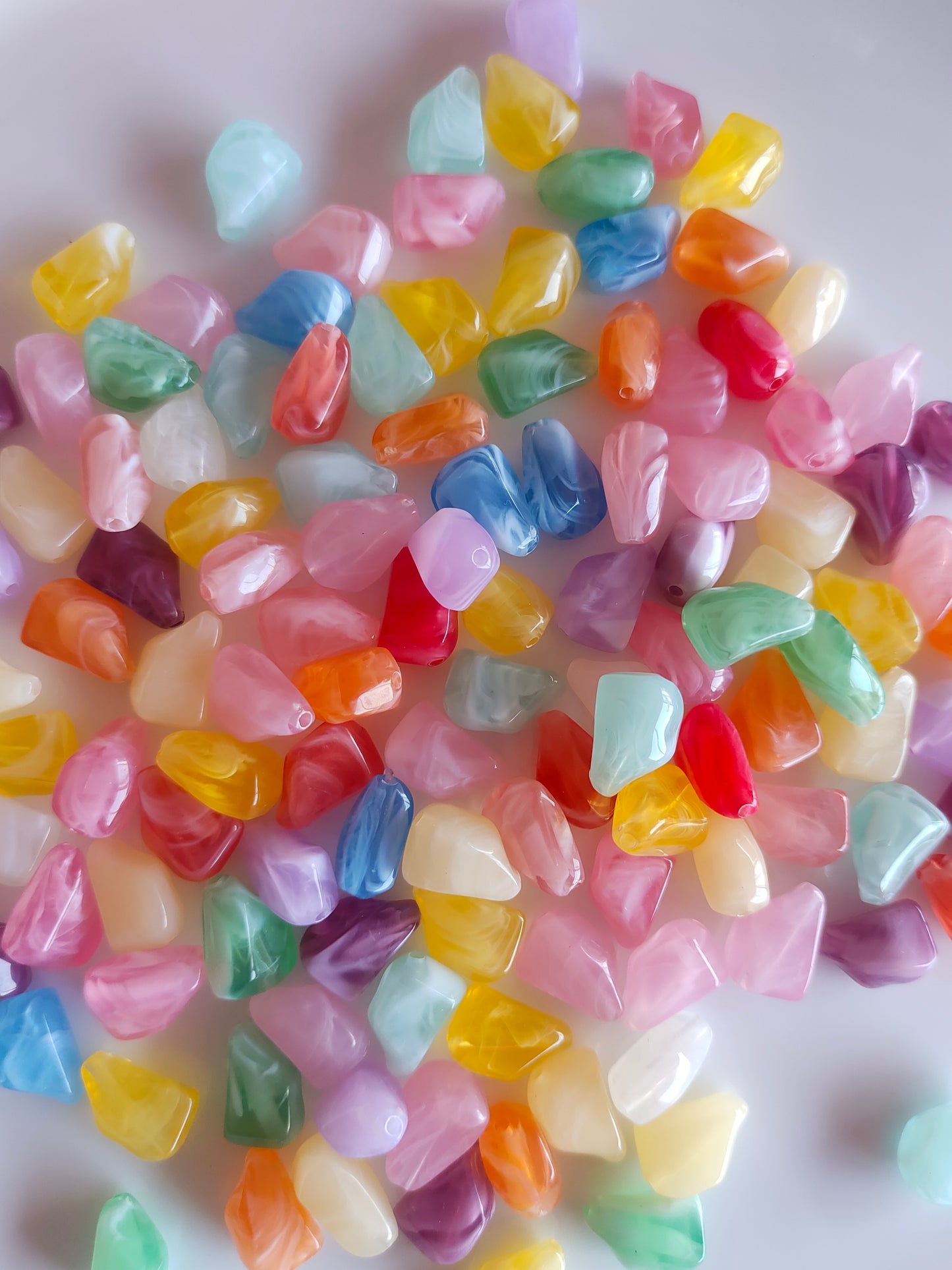 Colored Stone Beads 20g
