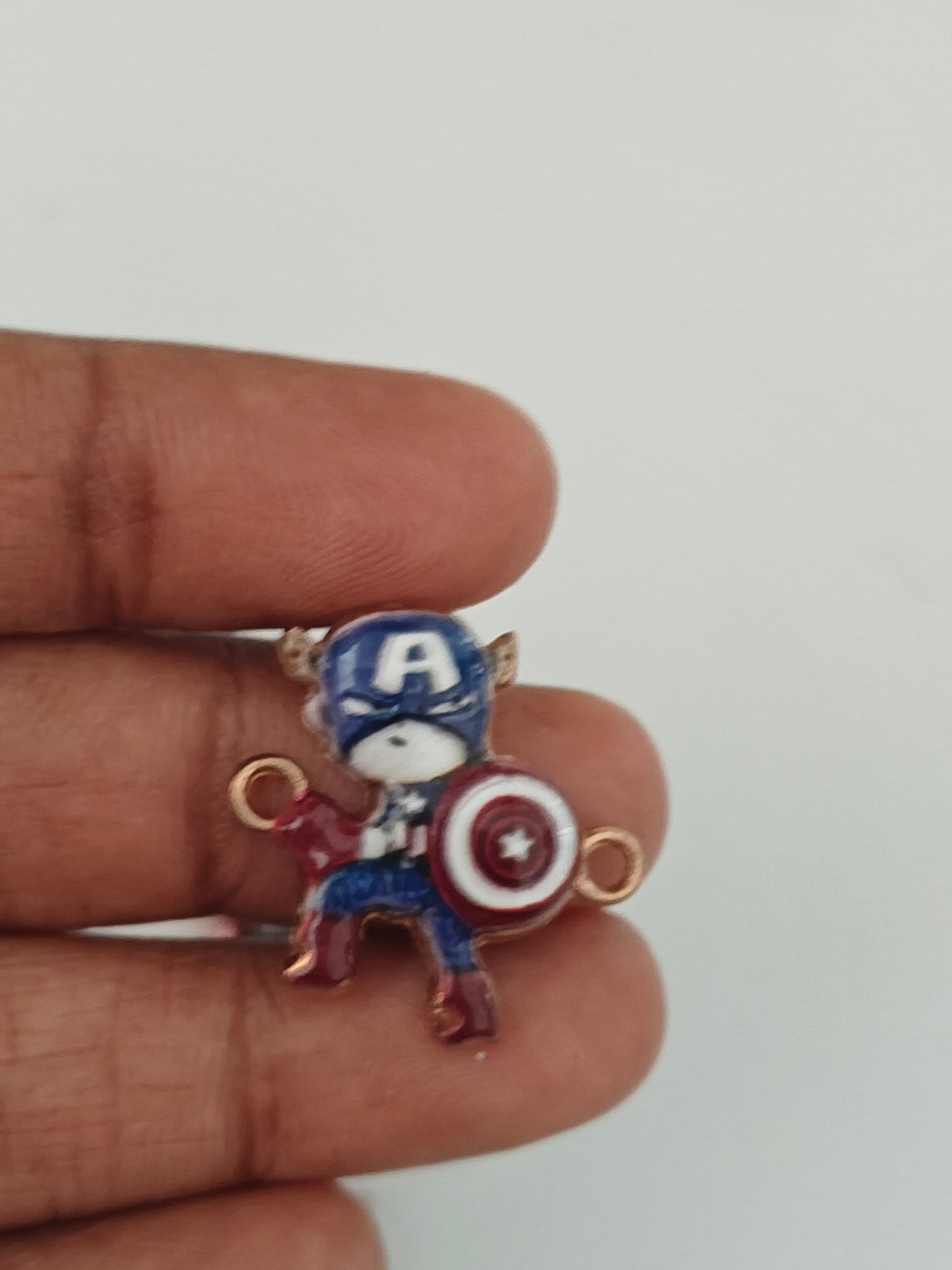 Captain America Connector Charm - 1 Piece