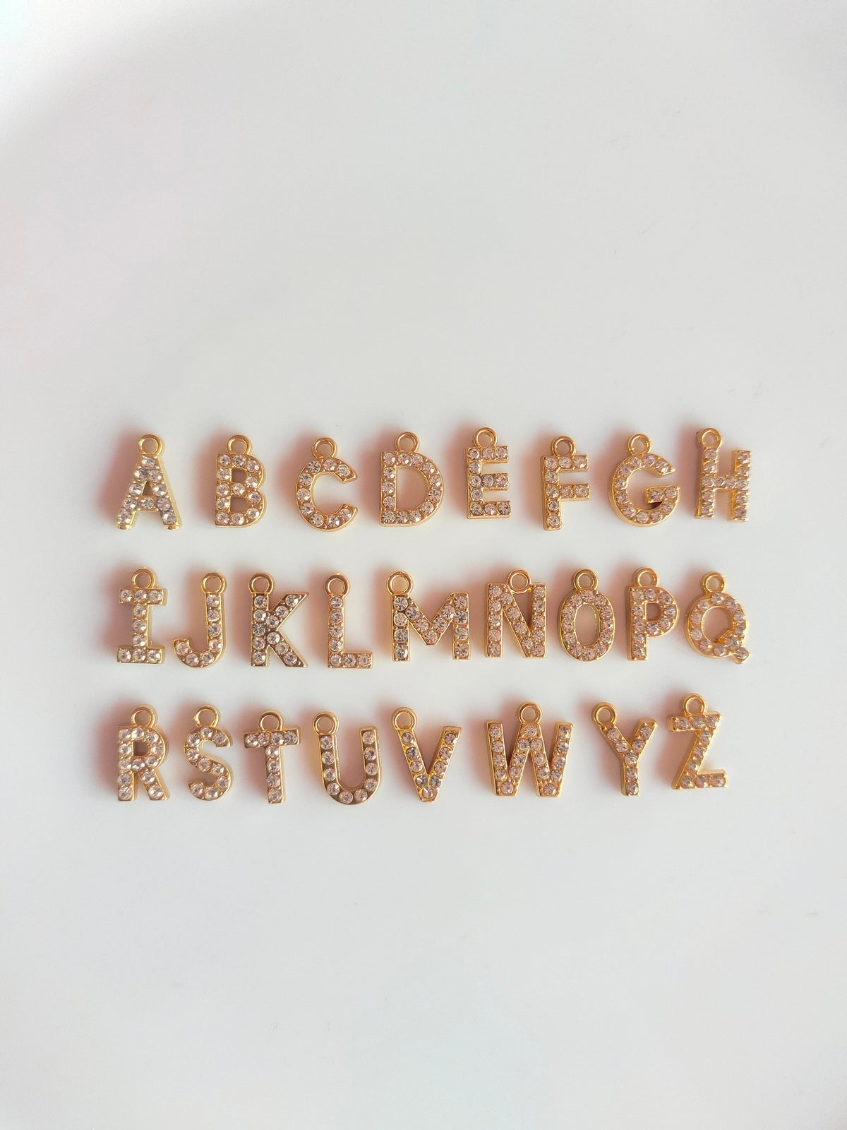Rhiney Alphabet Charm - 1 Piece