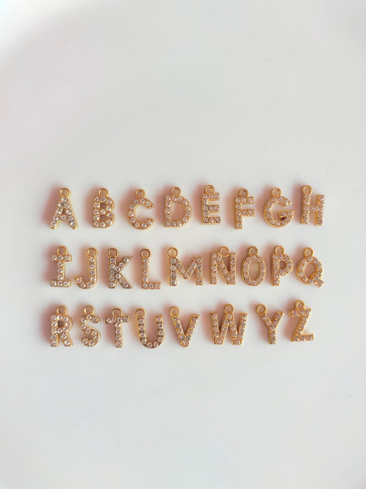 Rhiney Alphabet Charm - 1 Piece