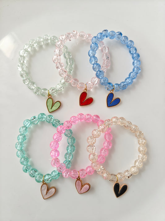 Beaded Heart Bracelet