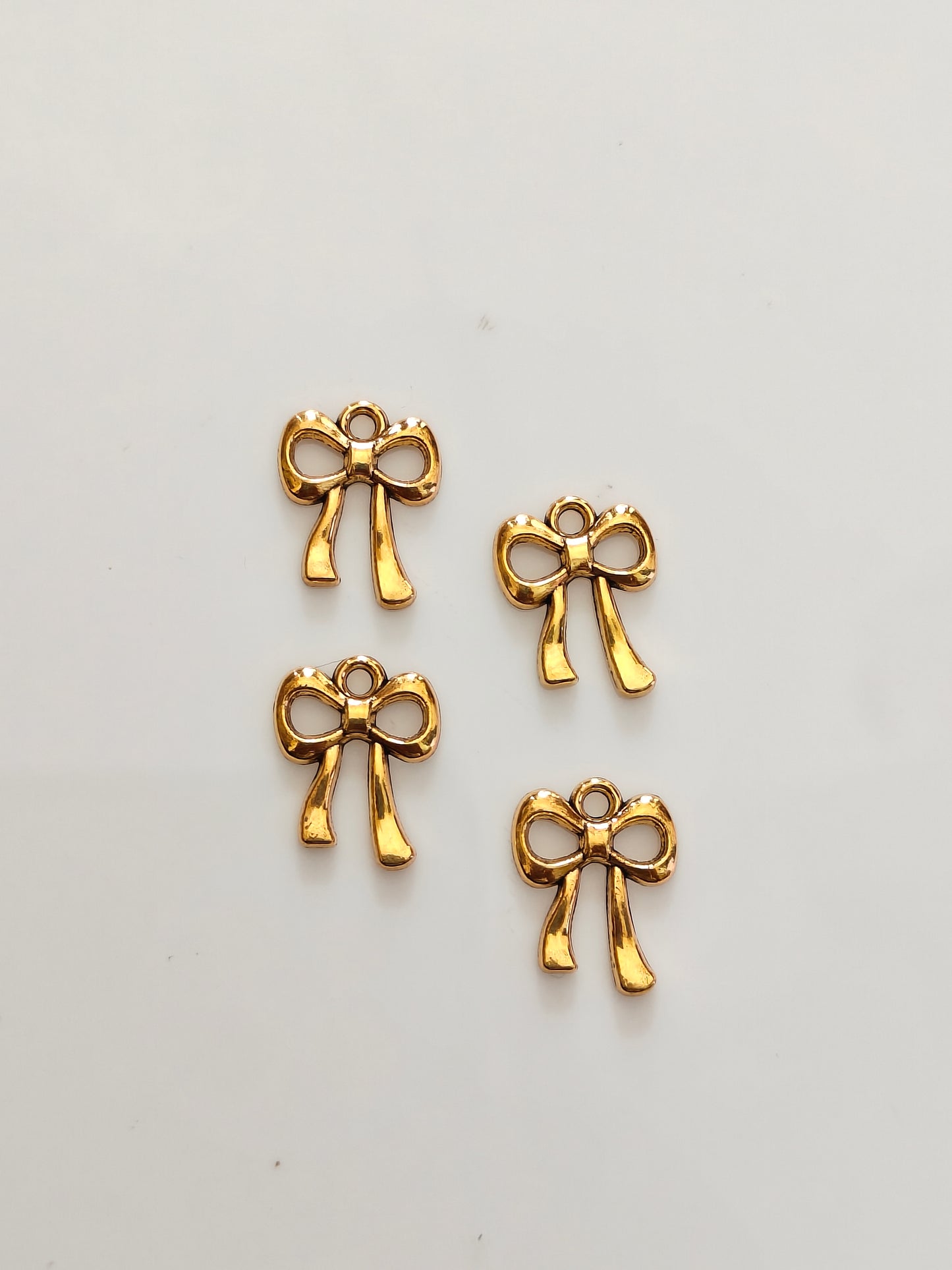Golden Bow Charm - 1 Piece