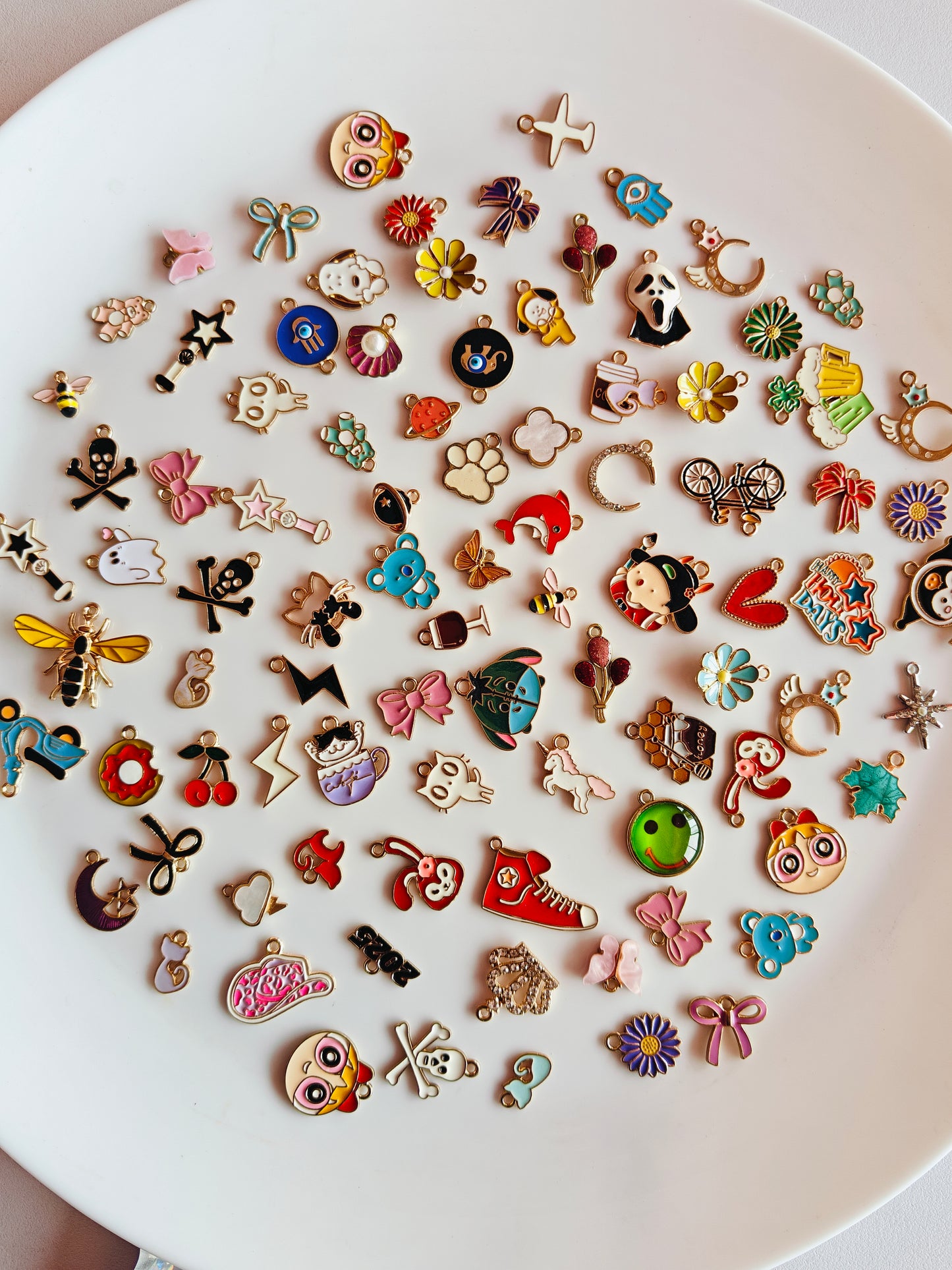 Mix Enamel Charms - Random 25 Pieces