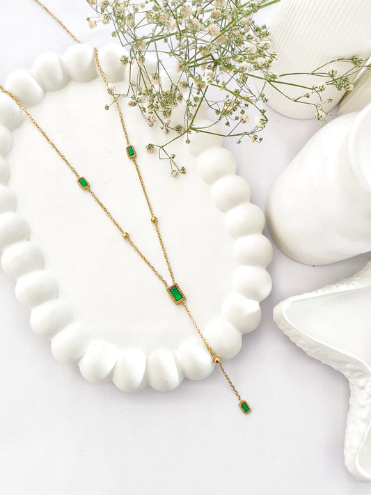 Emerald Grace Y Drop Chain