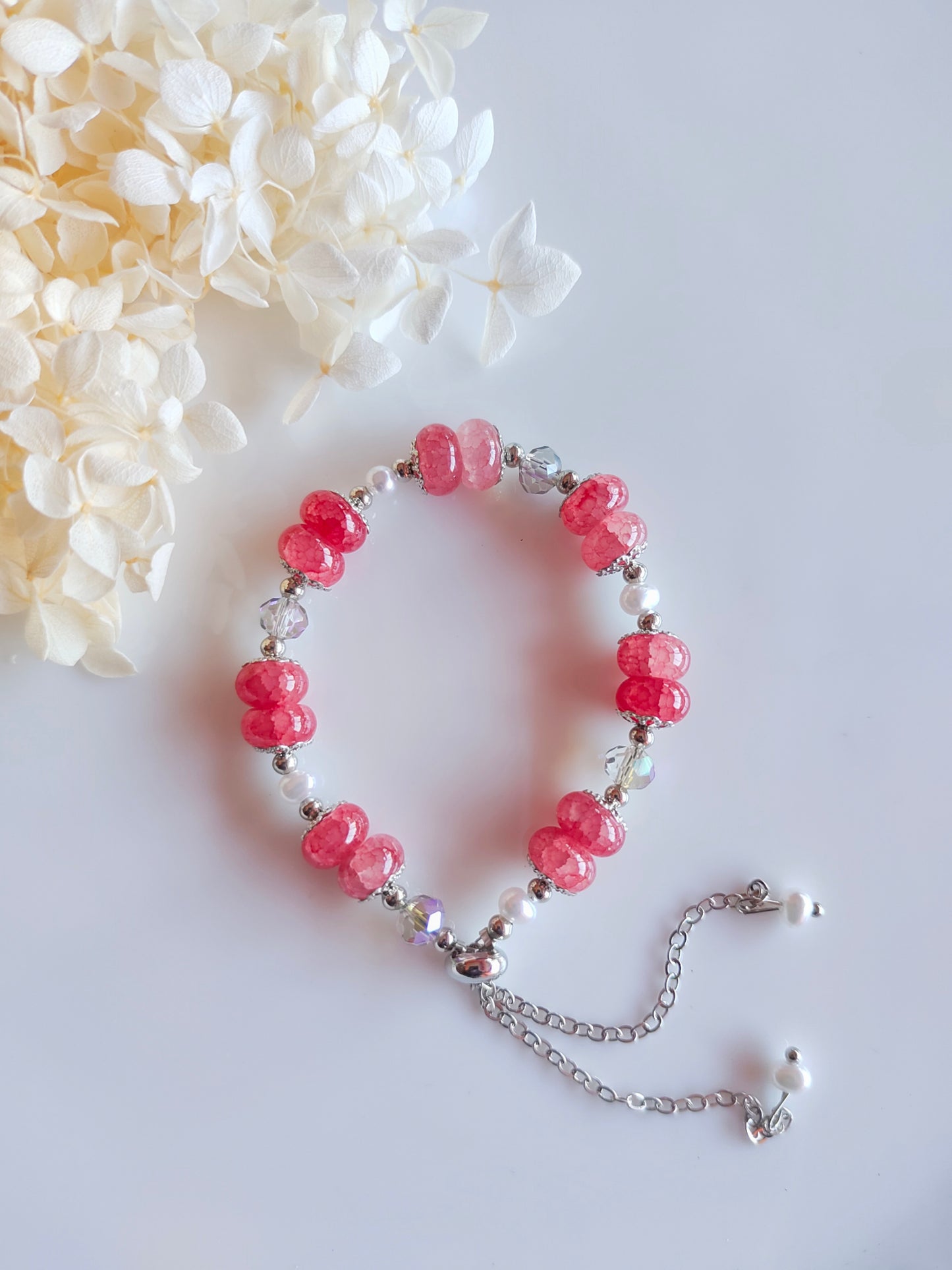 Glimmer Grace Bracelet - D.Pink