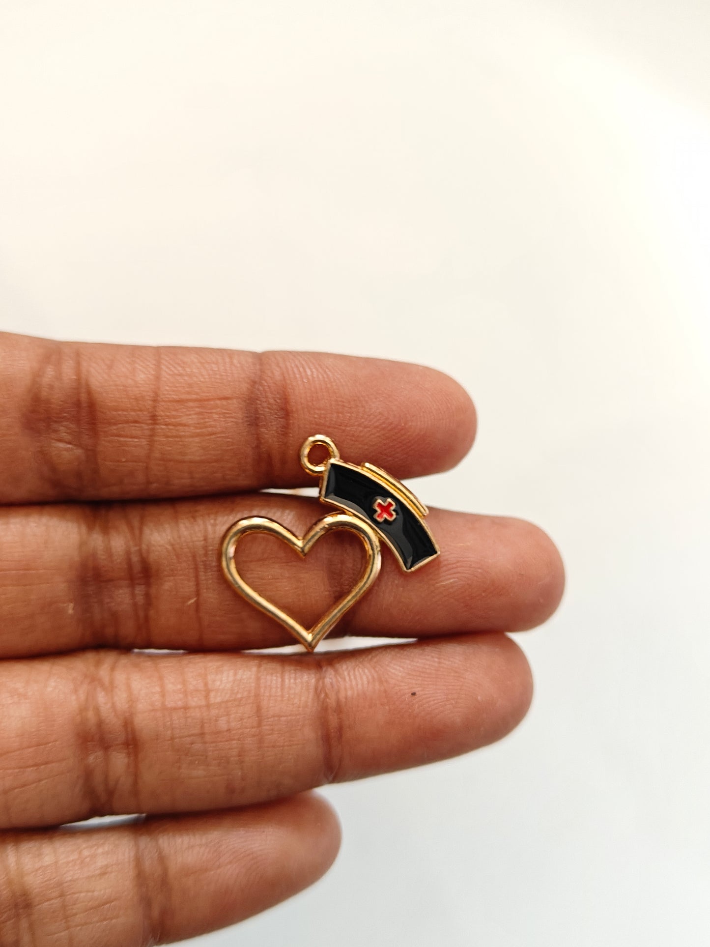 Heart Nurse Hat Charm - 1 Piece