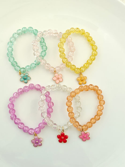 Beaded Flower Bracelet
