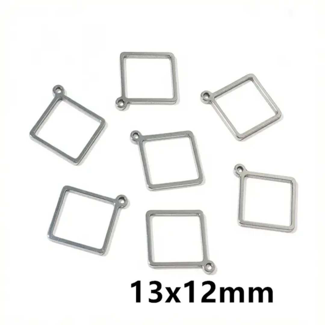 Stainless Steel Open Bezel With Single Hoop - 1 Piece