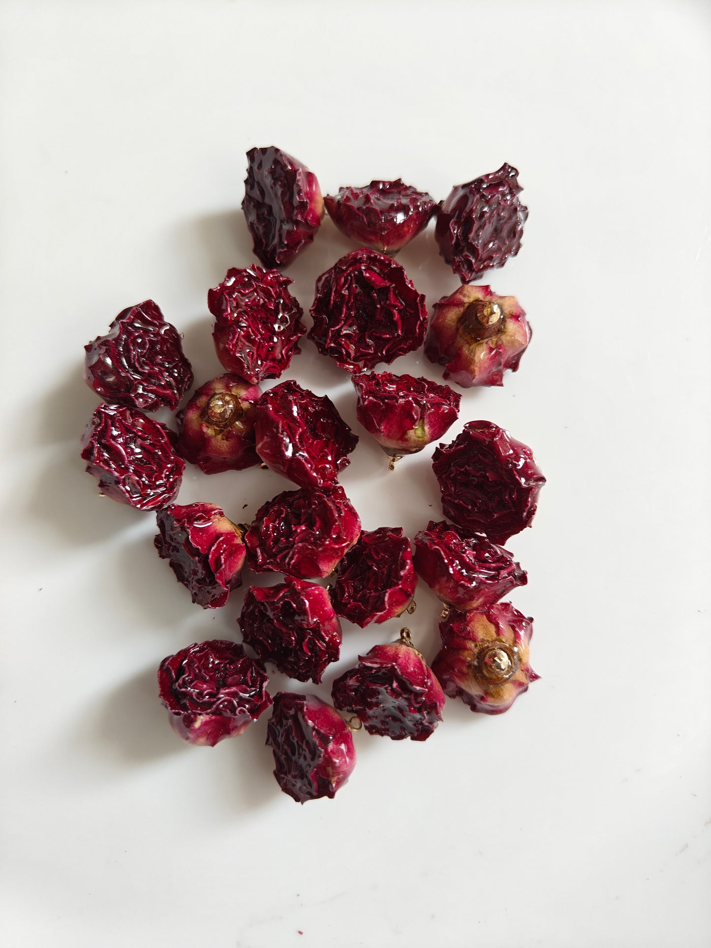 Resin Rose Charms - 1 Piece