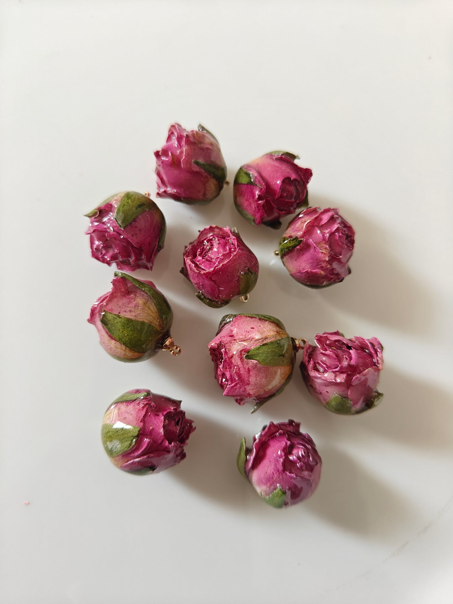 Resin Rose Charms - 1 Piece
