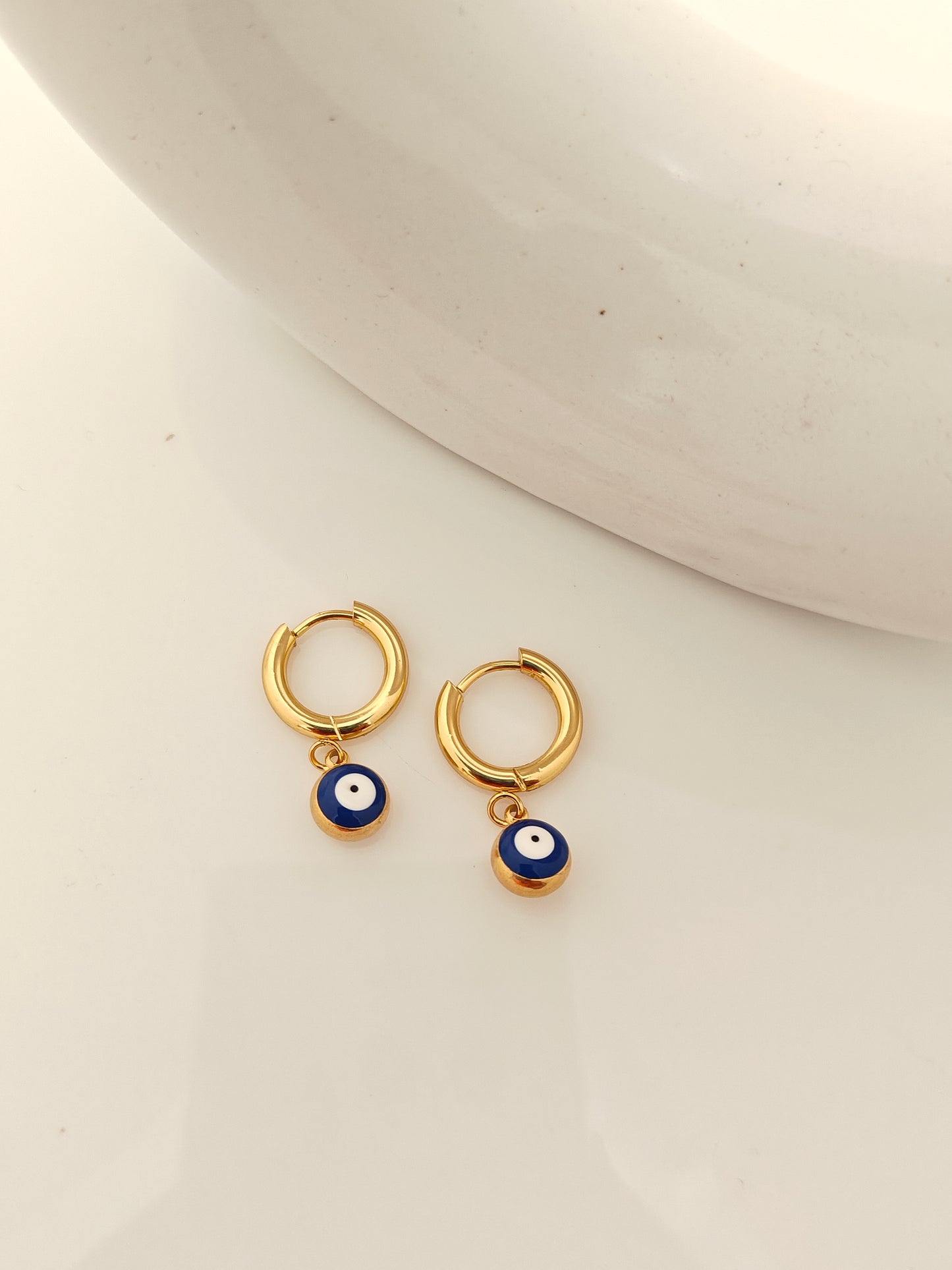 Mini Evil Eye Hoops