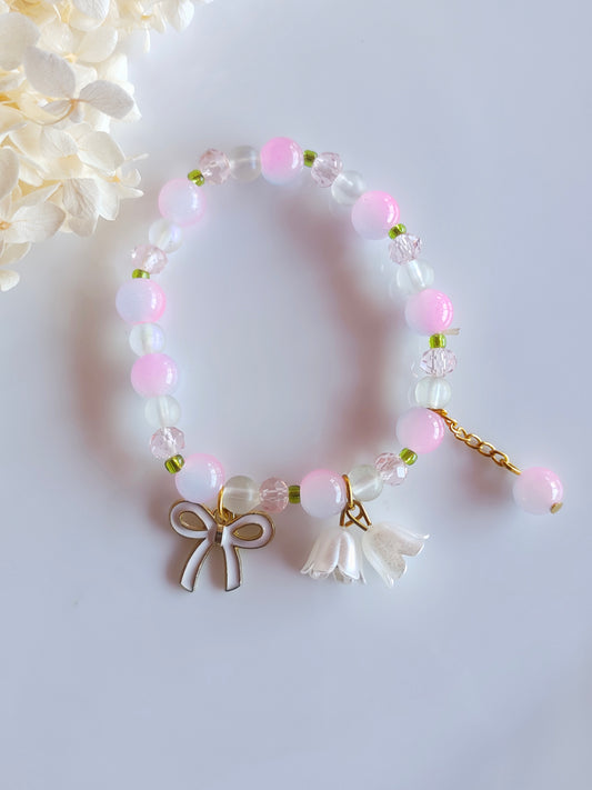 Blossom Charm Bracelet - Pink