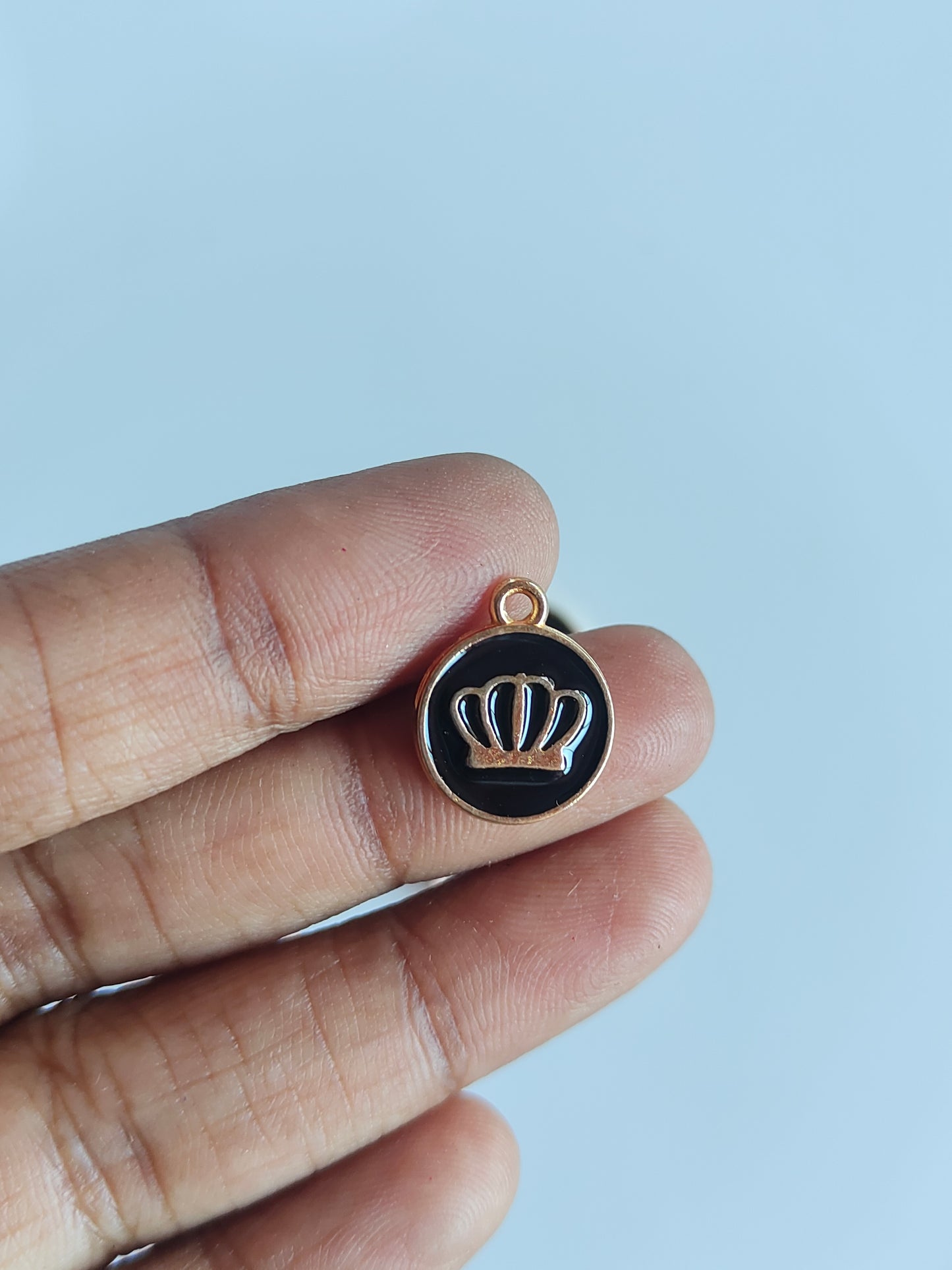 Crown Enamel Charm - 1 Piece