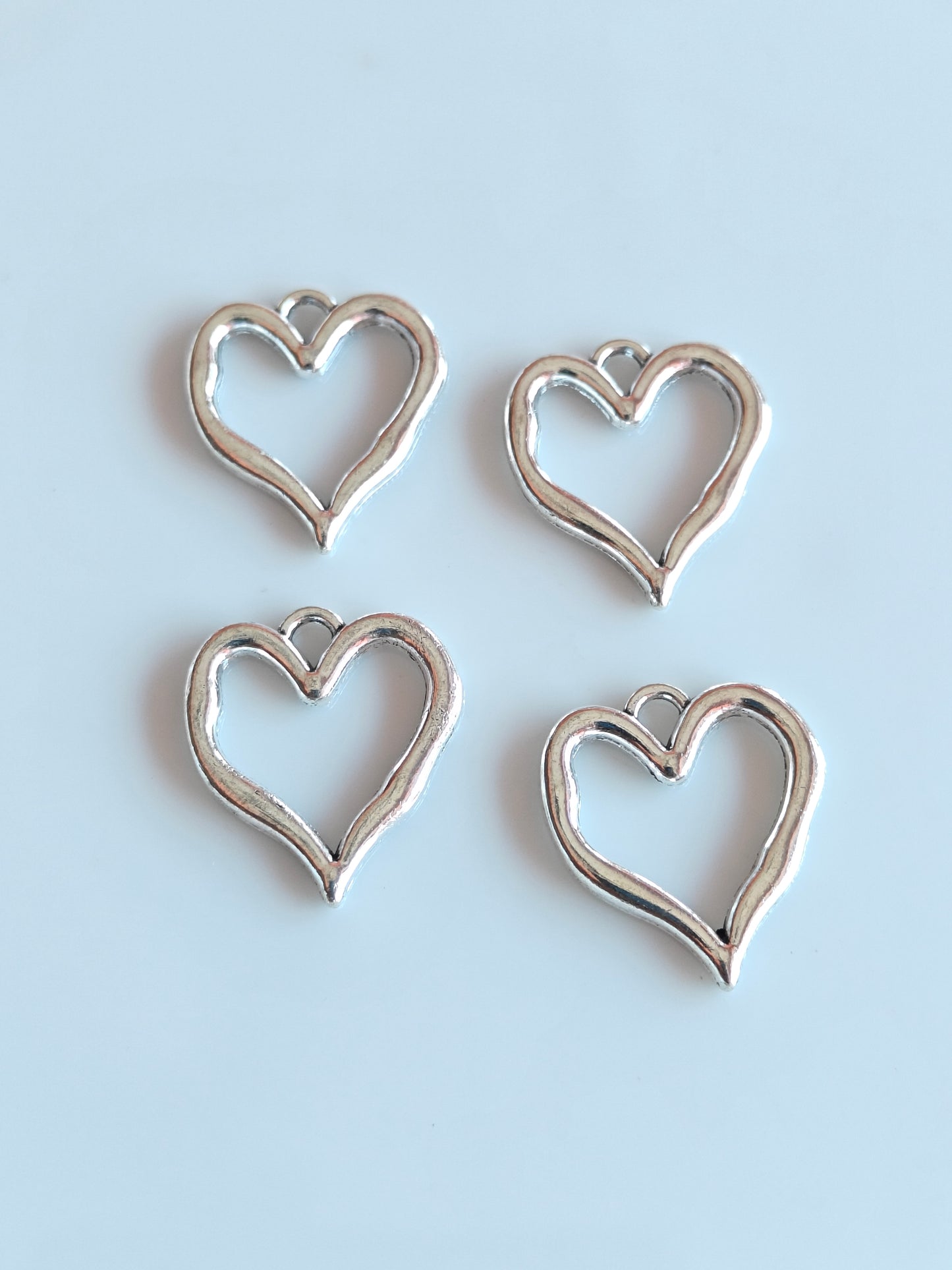Heart Metal Charm - 1 Piece