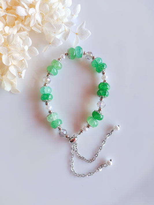 Glimmer Grace Bracelet - Green