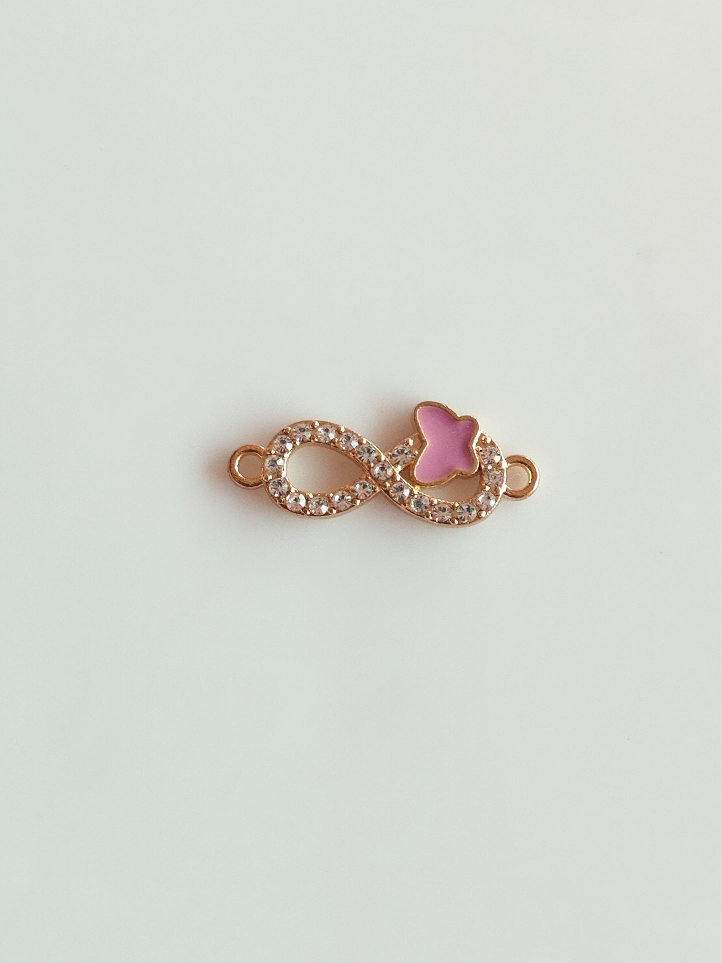 Stone Infinity Butterfly Charm