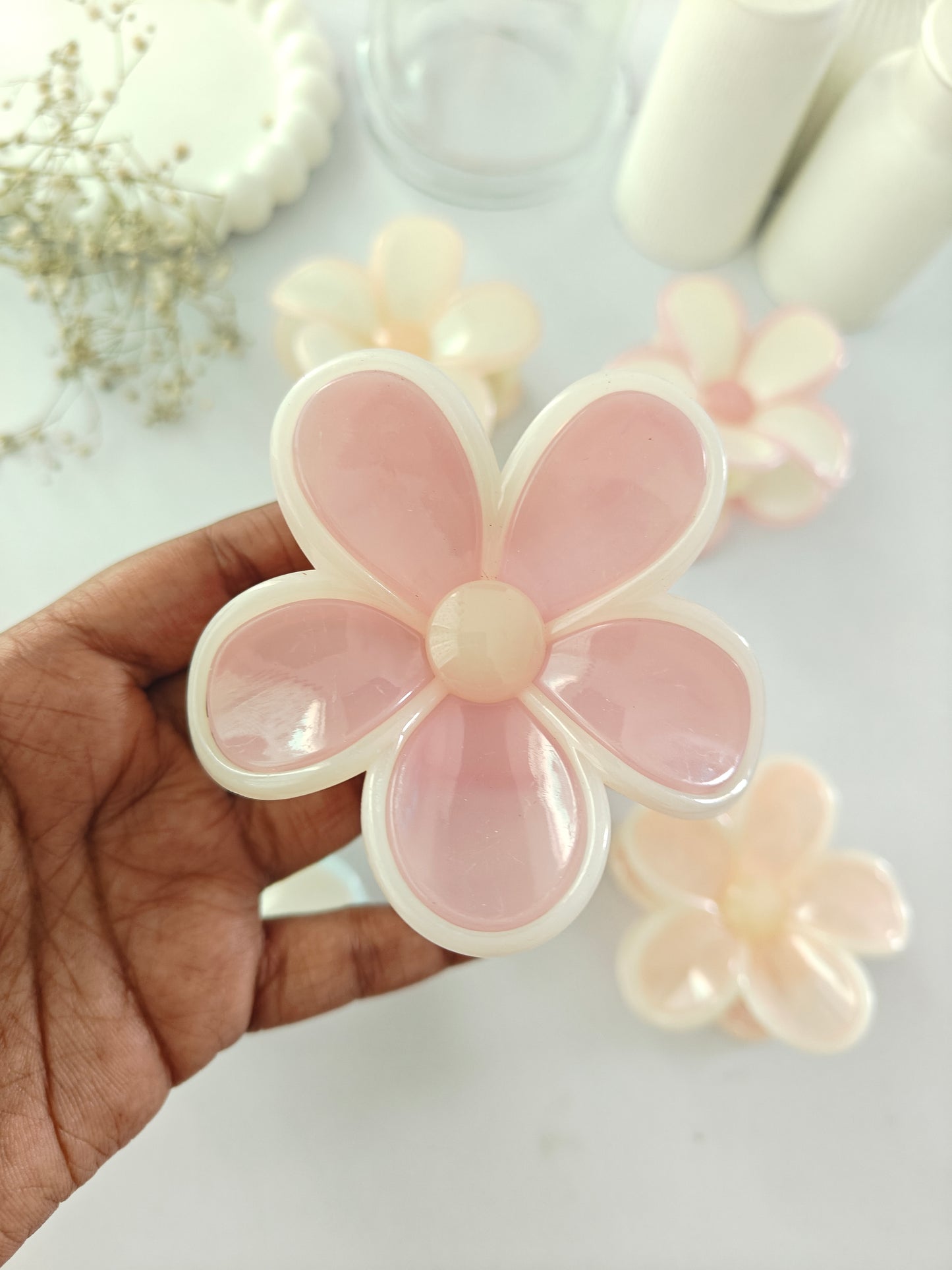 Pastel Flower Claws - Big Size